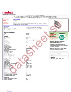 0022102051 datasheet  