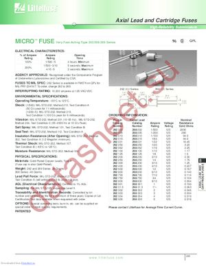 262.031 datasheet  