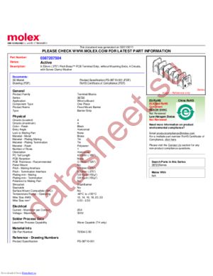 0387207504 datasheet  