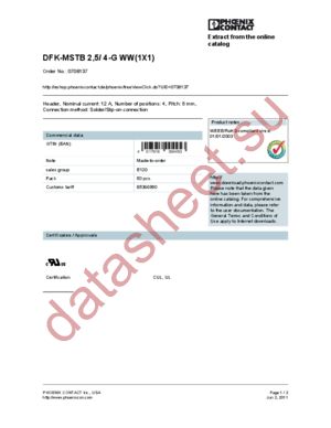 0708137 datasheet  