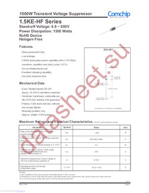 1.5KE22CA-HF datasheet  