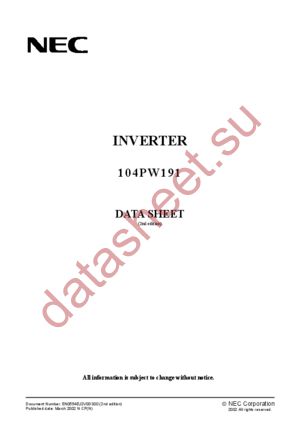 104PW191 datasheet  