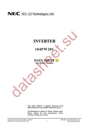 104PW201 datasheet  