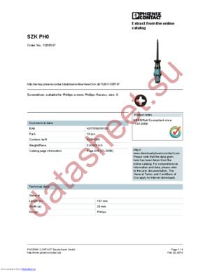 1205147 datasheet  