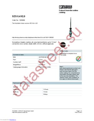 1205202 datasheet  