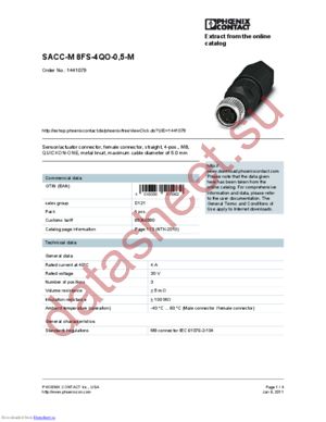 1441079 datasheet  