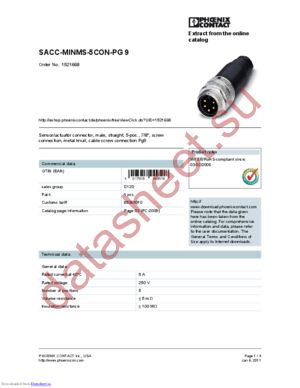 1521668 datasheet  