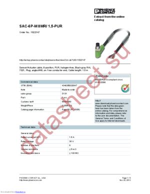 1522147 datasheet  