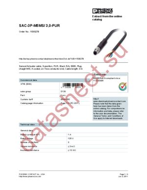 1530278 datasheet  