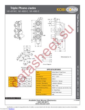 161-4320-E datasheet  