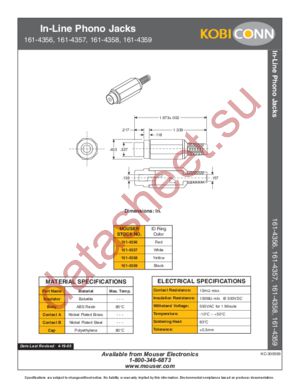 161-4359 datasheet  