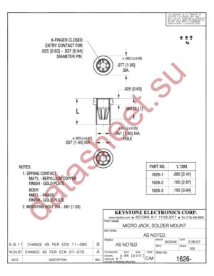 1626-1 datasheet  