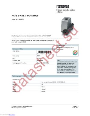 1646971 datasheet  