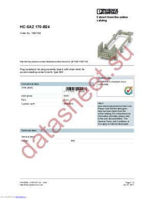 1661163 datasheet  