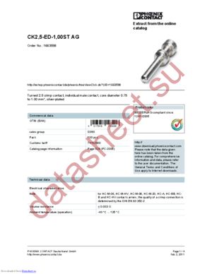 1663598 datasheet  