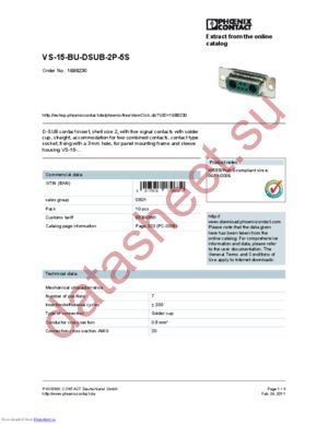 1688230 datasheet  