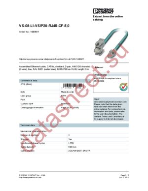 1689611 datasheet  