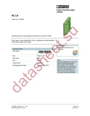 1701052 datasheet  