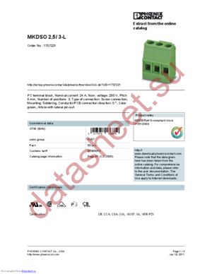 1707221 datasheet  