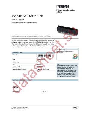 1707324 datasheet  