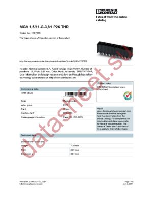 1707447 datasheet  