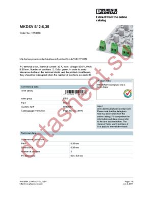 1714320 datasheet  