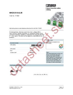 1713927 datasheet  