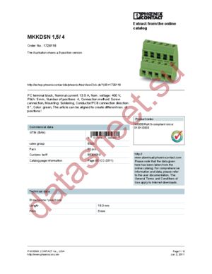 1726150 datasheet  