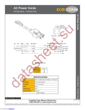 173-53110-E datasheet  