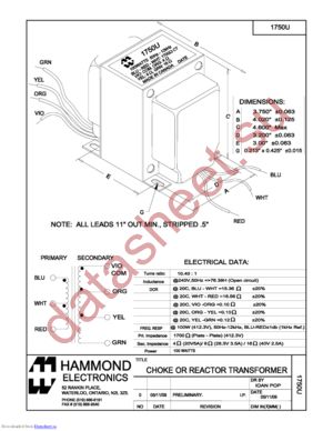 1750U datasheet  