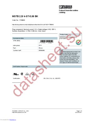 1809527 datasheet  