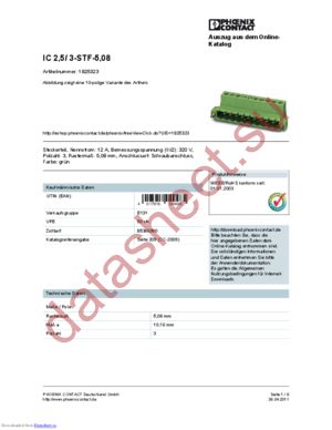 1825323 datasheet  