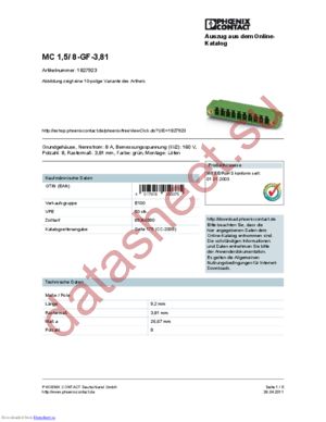 1827923 datasheet  