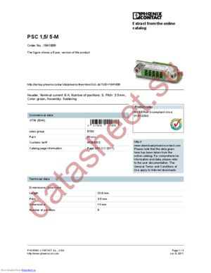 1841899 datasheet  