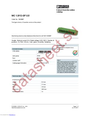 1843897 datasheet  