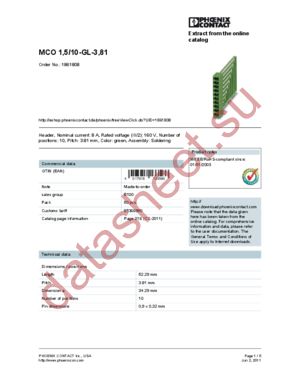 1861808 datasheet  