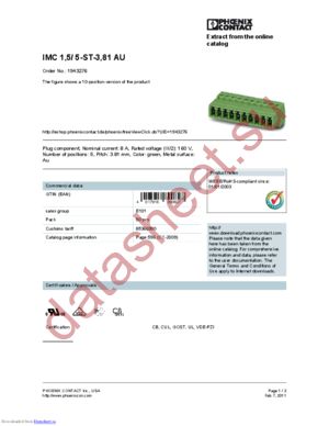 1943276 datasheet  