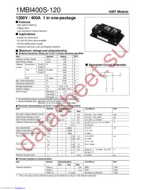 1MBI400U4-120 datasheet  