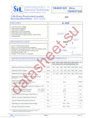 1N4001GS datasheet  