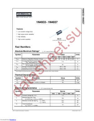 1N4937_Q datasheet  