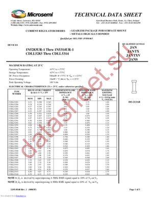 CDLL5304-1 datasheet  