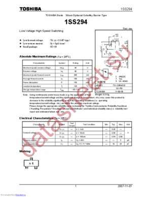 1SS294_07 datasheet  