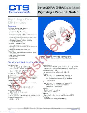 206-9RAST datasheet  