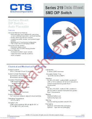 219-9LPST datasheet  