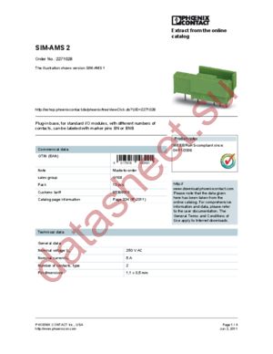 2271028 datasheet  