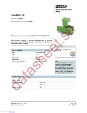 2271031 datasheet  