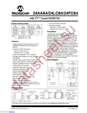 24FC64-I/MC datasheet  