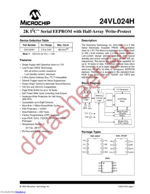 24VL024H/P datasheet  