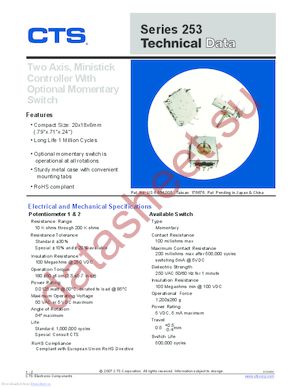 253B124C50NB datasheet  