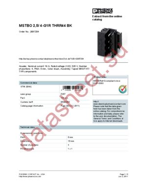 2697204 datasheet  